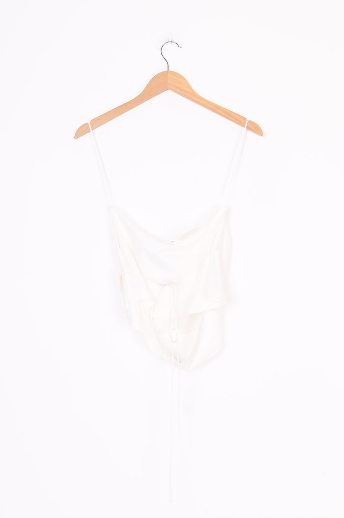 St Agni Womens White Top Size S
