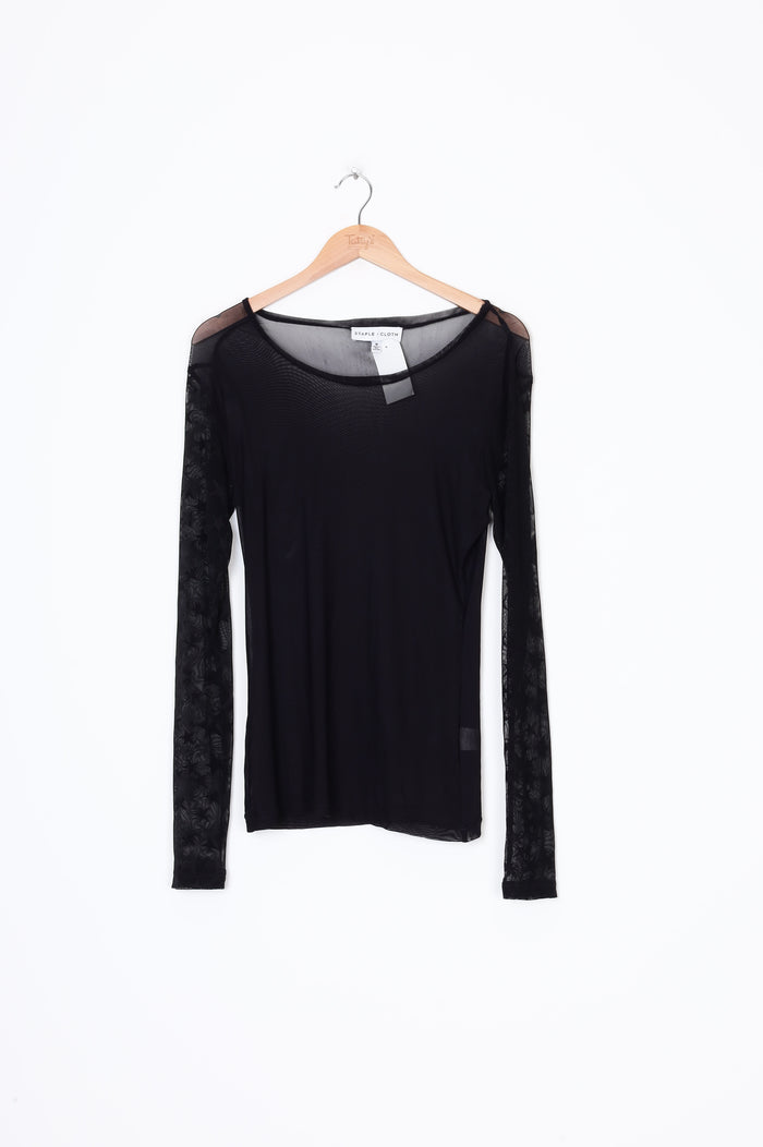 Staple + Cloth Womens Black Top Size M