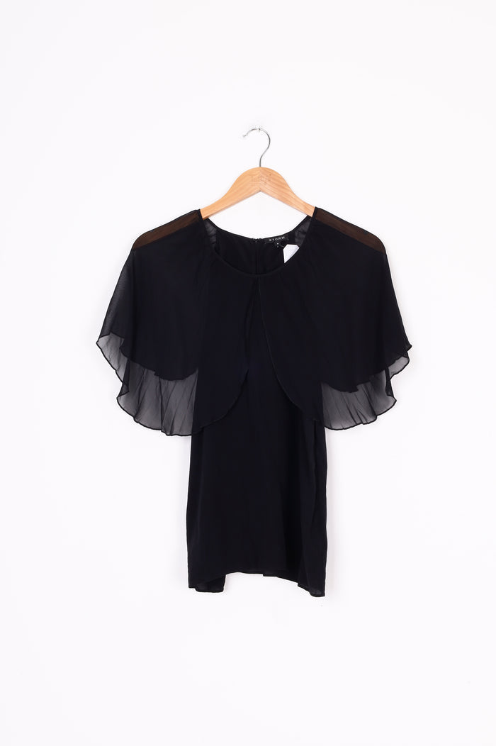 Storm Womens Black Top Size 8
