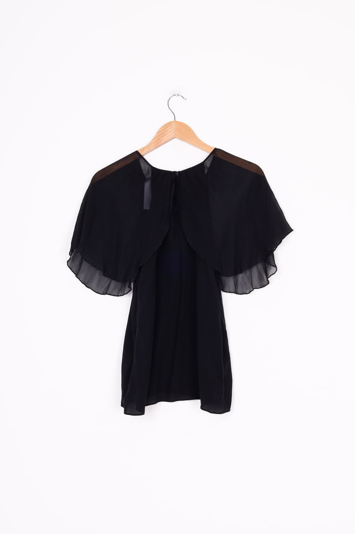 Storm Womens Black Top Size 8