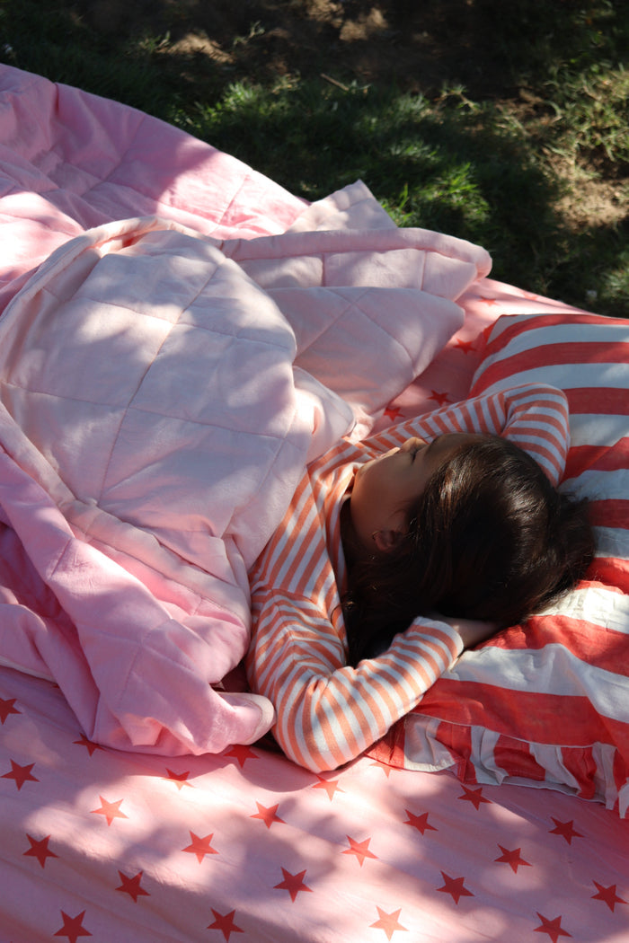 Strawberry Star Fitted Sheet Set
