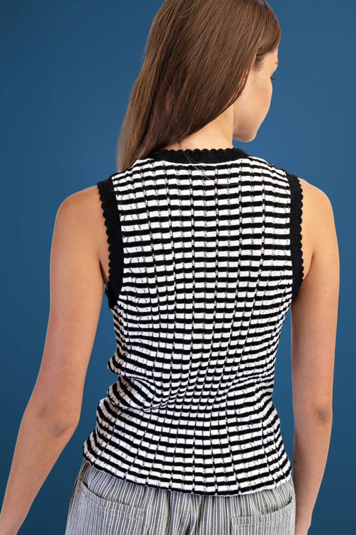 Stripe Tank top Pointel