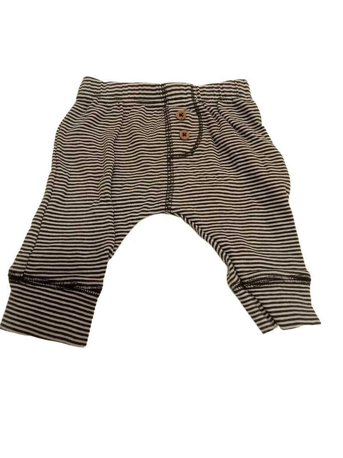 striped 2 button pants