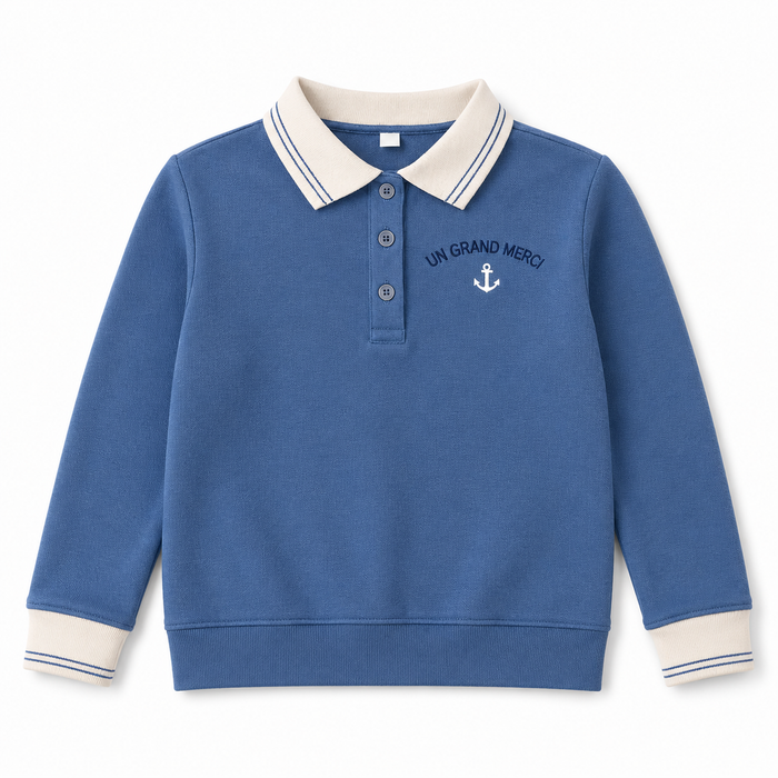 Striped Collar Polo