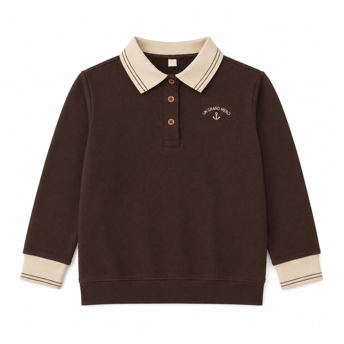 Striped Collar Polo