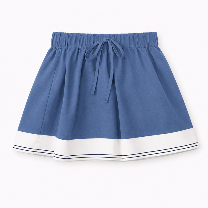 Striped Collar Skirt