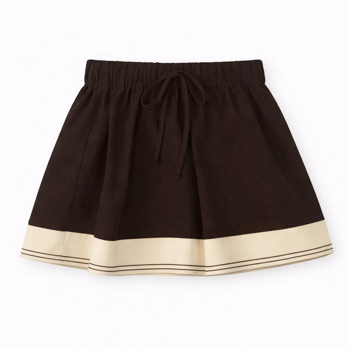 Striped Collar Skirt