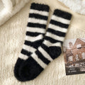 Striped Plush Socks Women Winter Thick Warm_CWMS02855: BLACK / (OS) 5