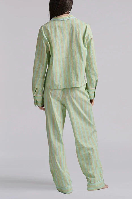 Striped Poplin Long-Sleeve Pajama Set Sleepwear Polo Ralph Lauren