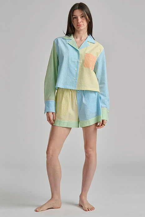 Striped Seersucker Shirt & Boxer PJ Set Sleepwear Polo Ralph Lauren