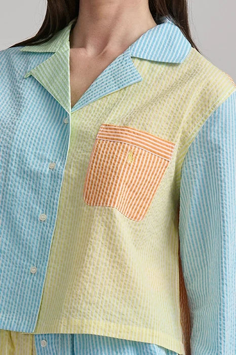 Striped Seersucker Shirt & Boxer PJ Set Sleepwear Polo Ralph Lauren