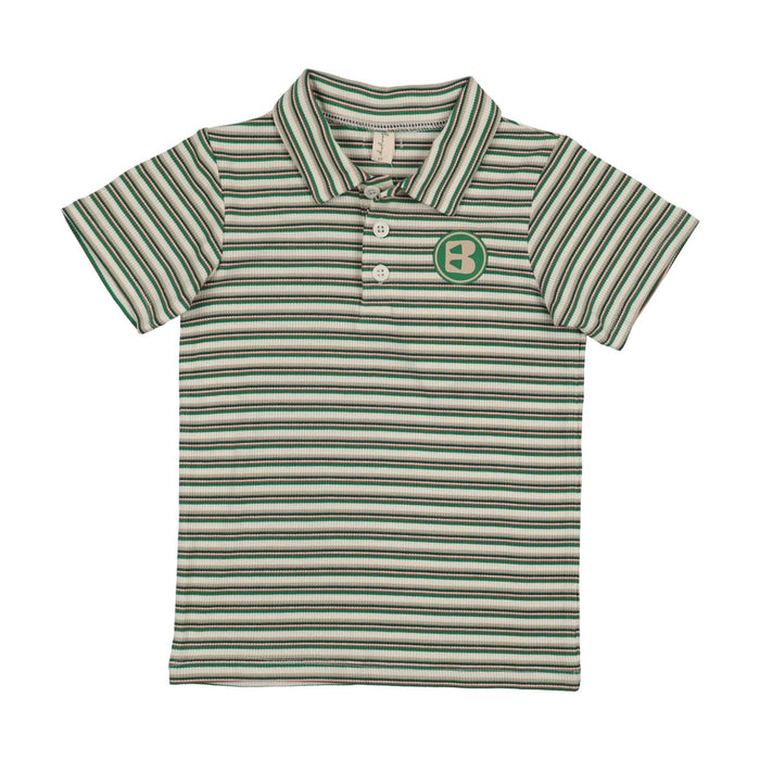 Summer Stripe Short Sleeve Polo