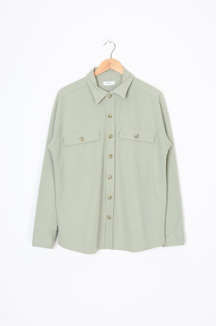 Superette Womens Green Shirt Size 8