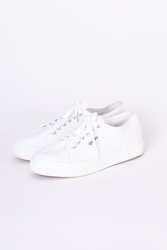 superga Womens White Sneakers Size EU 40