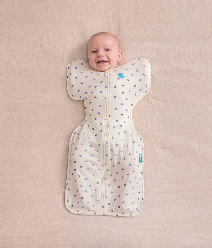 Swaddle Up™ 0.2 TOG Cotton Cream Bugsy Blue