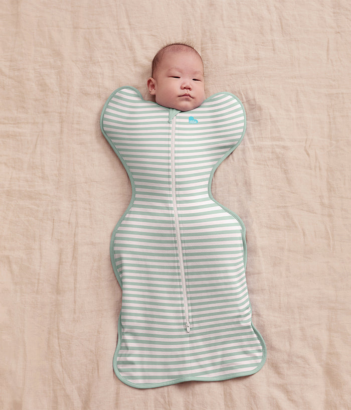 Swaddle Up™ 0.2 TOG Cotton Olive Stripe