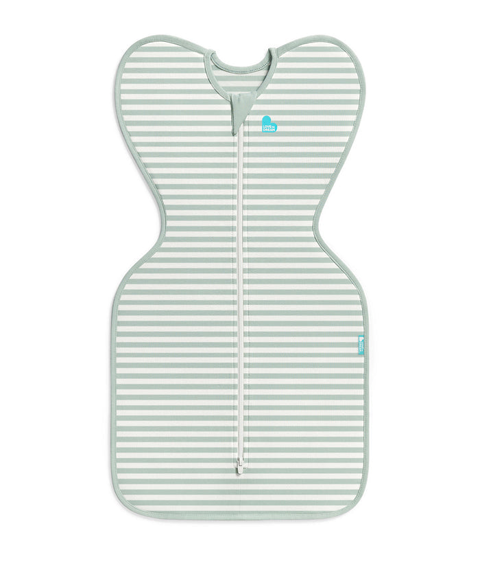 Swaddle Up™ 0.2 TOG Cotton Olive Stripe