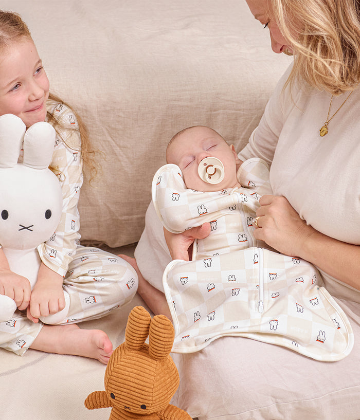 Swaddle Up™ 1.0 TOG Cotton Birch Miffy Checker