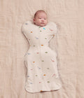 Swaddle Up™ 1.0 TOG Cotton Cream Dino Snore