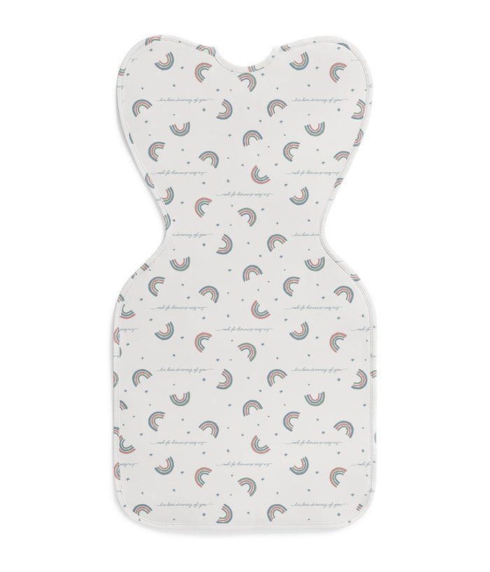 Swaddle Up™ 1.0 TOG Cotton White Rainbow Dream
