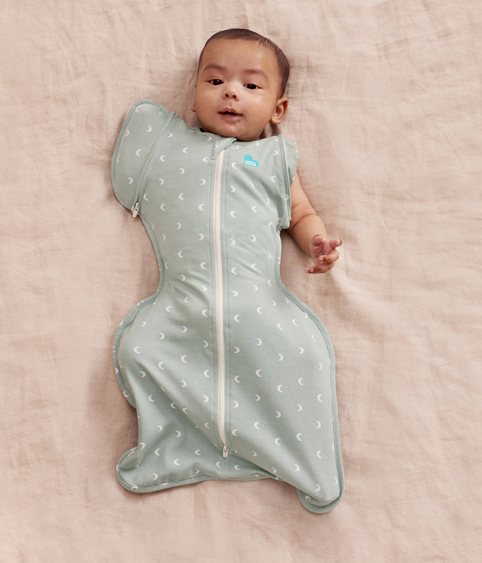 Swaddle Up™ 2-in-1 Early Roller Transition Bag 1.0 TOG Cotton Olive Moon