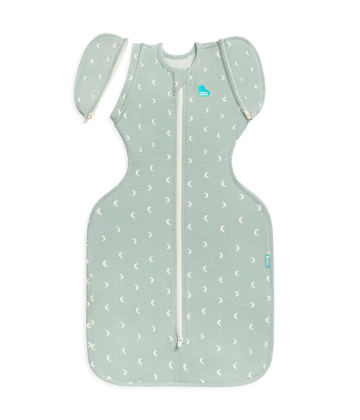 Swaddle Up™ 2-in-1 Early Roller Transition Bag 1.0 TOG Cotton Olive Moon