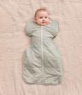 Swaddle Up™ 2-in-1 Early Roller Transition Bag 2.5 TOG Cotton Olive Bees