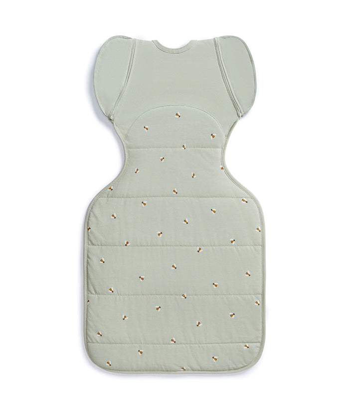 Swaddle Up™ 2-in-1 Early Roller Transition Bag 2.5 TOG Cotton Olive Bees