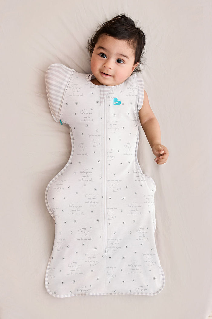 Swaddle Up™ 2-in-1 Transition Bag 0.2 TOG Cotton White You Are My