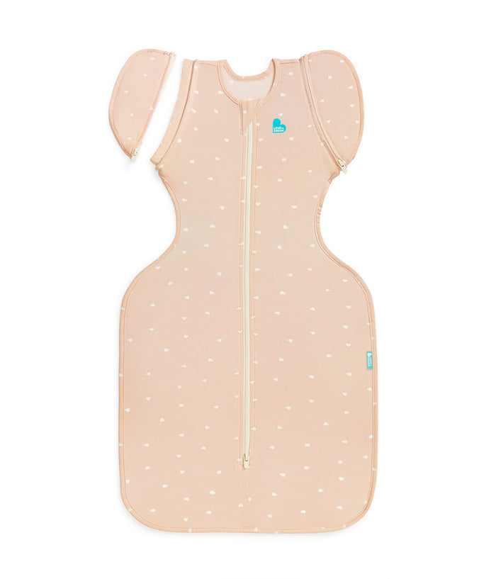 Swaddle Up™ 2-in-1 Transition Bag 0.2 TOG Viscose from Bamboo Blush Hearts