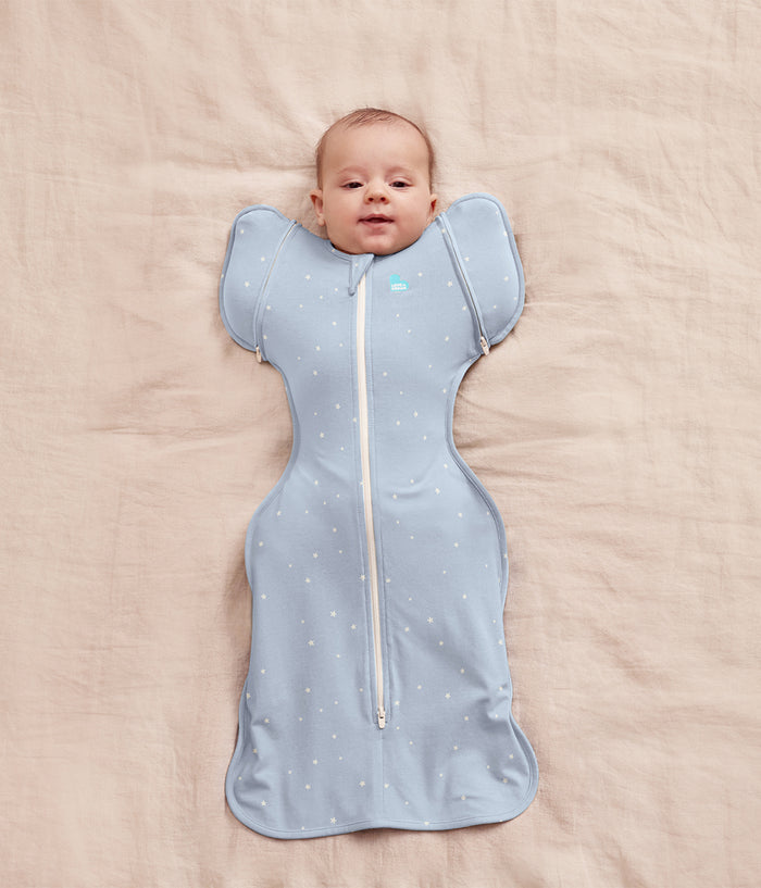 Swaddle Up™ 2-in-1 Transition Bag 1.0 TOG Cotton Powder Blue Twinkle