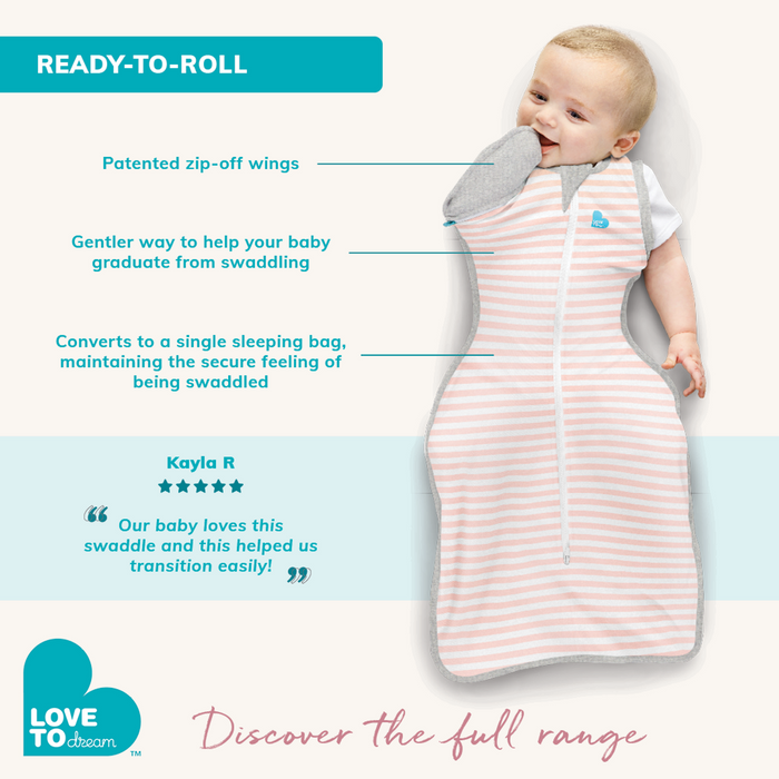 Swaddle Up™ 2-in-1 Transition Bag 1.0 TOG Cotton White Dreamer