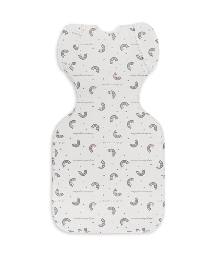 Swaddle Up™ 2-in-1 Transition Bag 1.0 TOG Cotton White Rainbow Dream