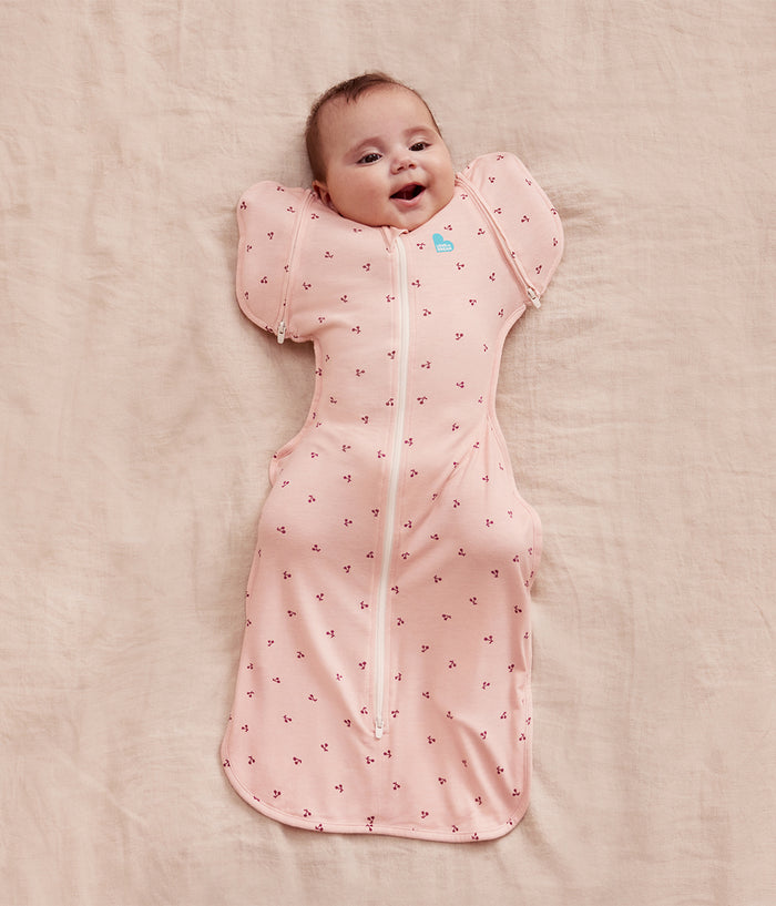 Swaddle Up™ 2-in-1 Transition Bag 1.0 TOG Viscose from Bamboo Blush Cherries