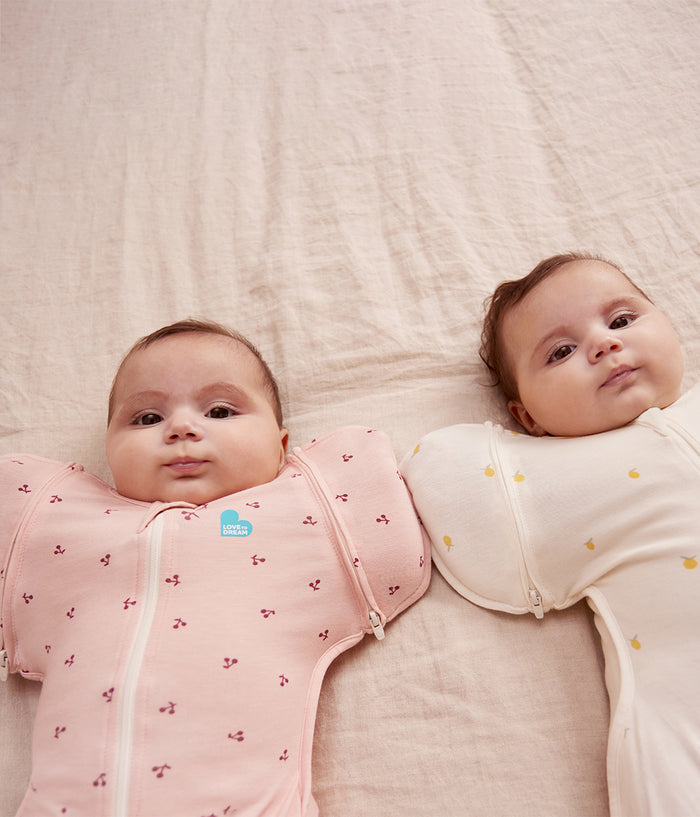 Swaddle Up™ 2-in-1 Transition Bag 1.0 TOG Viscose from Bamboo Blush Cherries