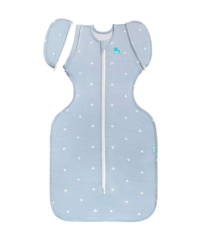 Swaddle Up™ 2-in-1 Transition Bag 1.0 TOG Viscose from Bamboo Mist Blue Boats