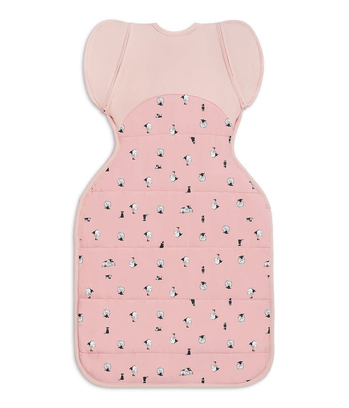Swaddle Up™ 2-in-1 Transition Bag 2.5 TOG Organic Cotton/Merino Wool Rose Lamb's Best Friend