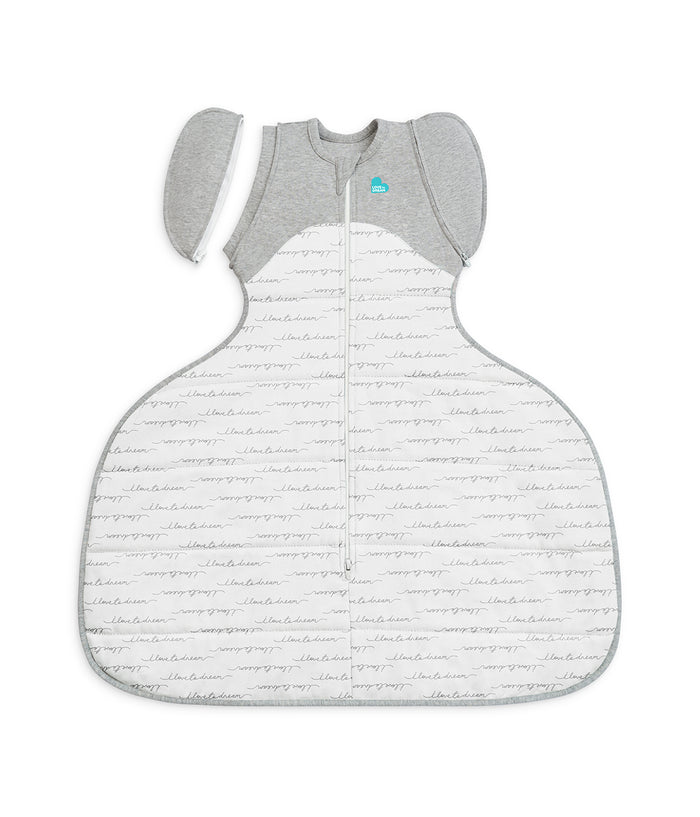 Swaddle Up™ 2-in-1 Transition Bag Hip Harness 2.5 TOG Cotton White Dreamer