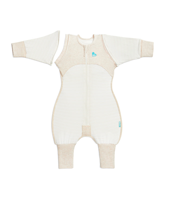 Swaddle Up™ 2-in-1 Transition Suit 0.2 TOG Cotton Tan Breton Stripe