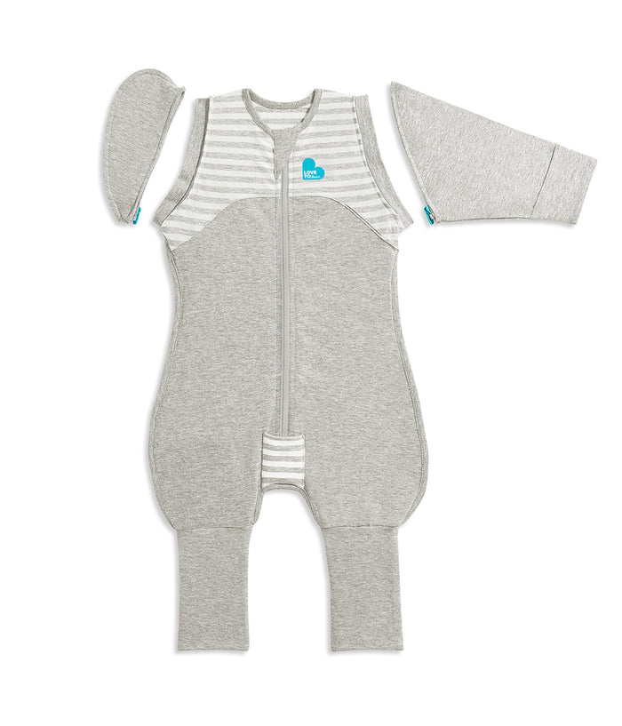 Swaddle Up™ 2-in-1 Transition Suit 1.0 TOG Cotton Grey