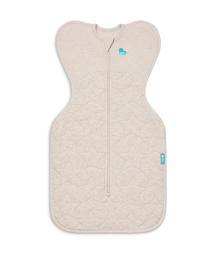 Swaddle Up™ 2.5 TOG Quilted Cotton Oatmeal Marl Starturn Quilted