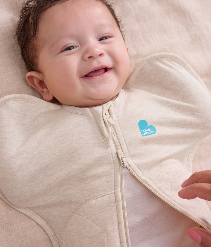 Swaddle Up™ 2.5 TOG Quilted Cotton Oatmeal Marl Starturn Quilted