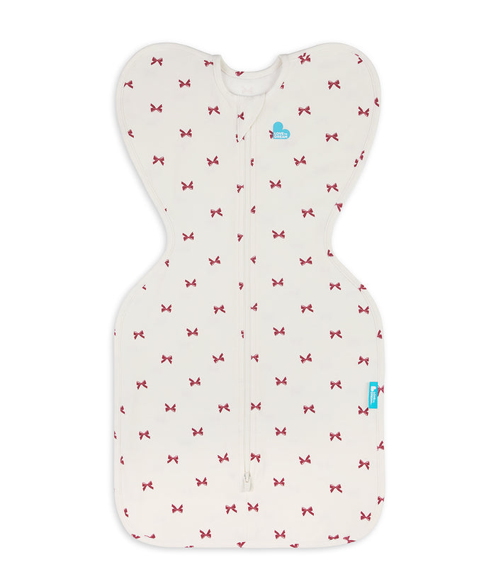 Swaddle Up & Romper Bundle | 1.0 TOG | Bamboo | Cream Bows