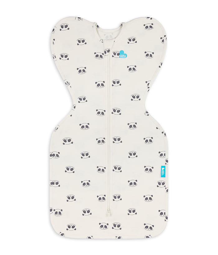 Swaddle Up & Romper Bundle | 1.0 TOG | Bamboo | Cream Sleepy Pandas