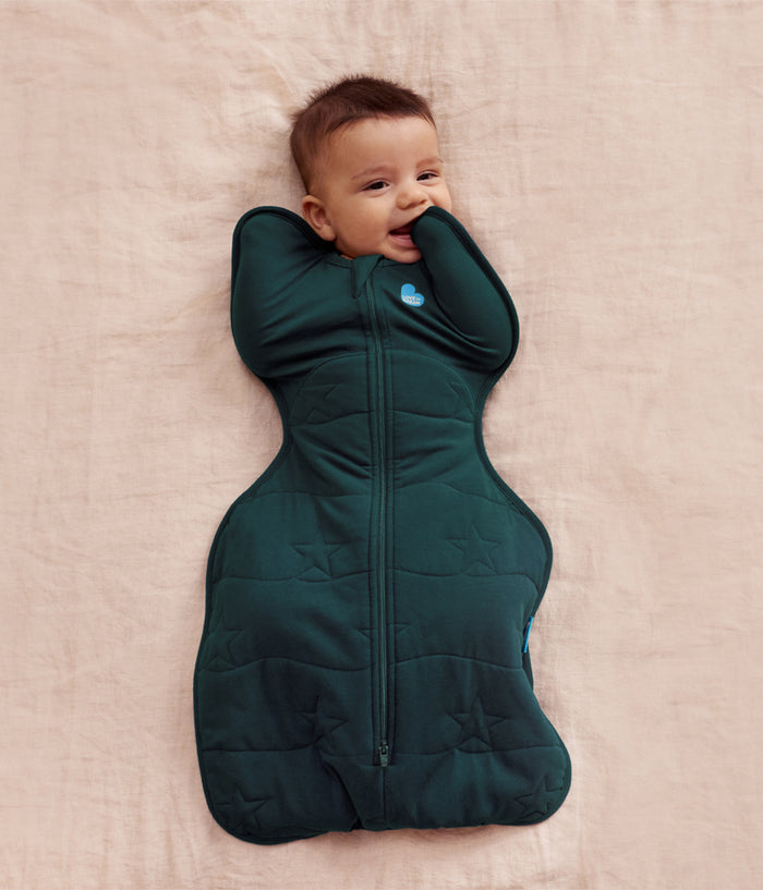 Swaddle Up & Romper Bundle | 3.5 TOG | Bamboo | Forest | Deep Olive