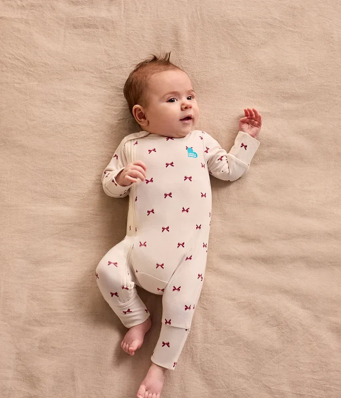 Swaddle Up Romper Starter Bundle | 1.0 TOG | Maroon | Deep Olive | Cream Bows