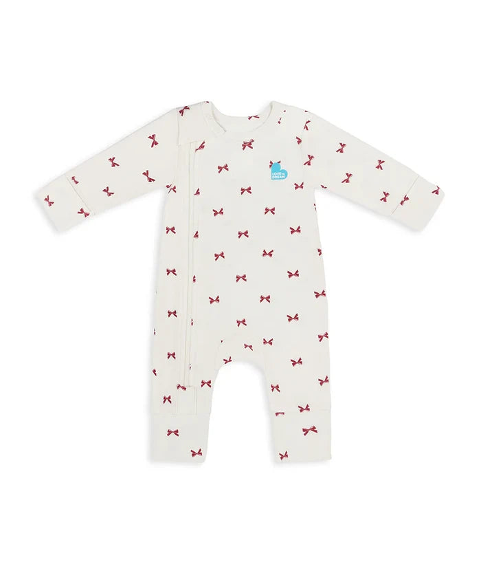 Swaddle Up Romper Starter Bundle | 1.0 TOG | Maroon | Deep Olive | Cream Bows