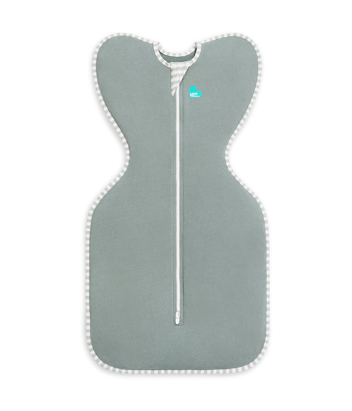Swaddle Up™ Starter Bundle 1.0 TOG Deep Olive Cloud Bunnies Grey