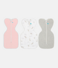 Swaddle Up™ Starter Bundle 1.0 TOG Dusty Pink Cloud Bunnies Grey