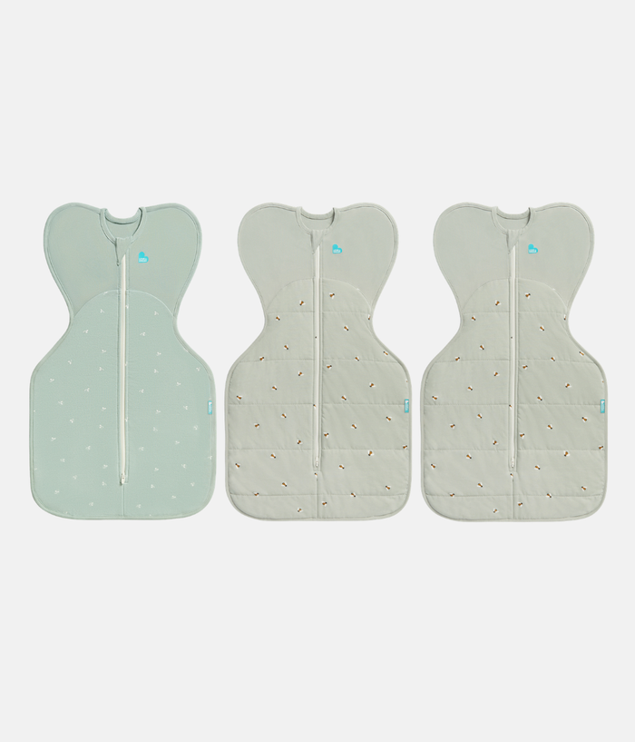 Swaddle Up Starter Bundle | 1.5 | 2.5 TOG | Olive Twigs | Olive Bees 2